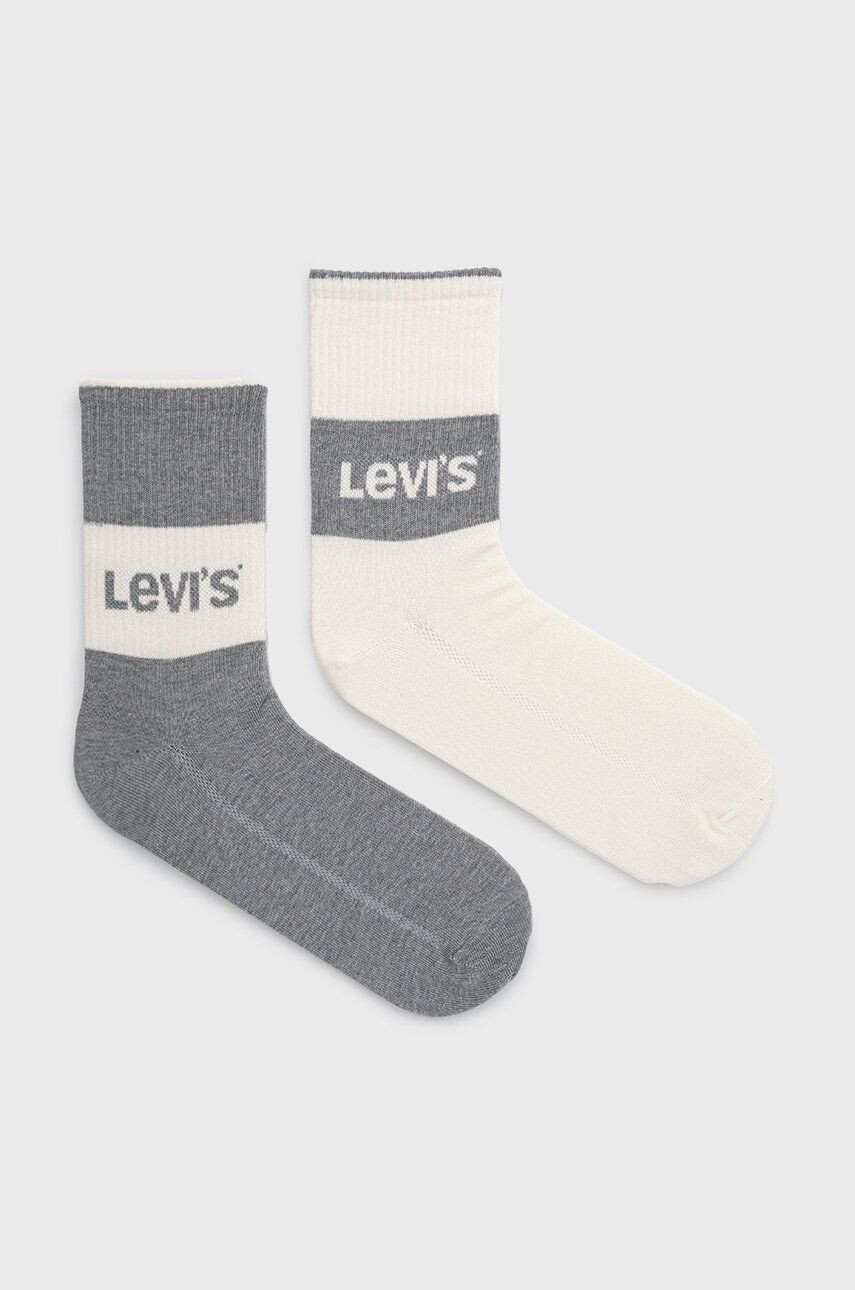 Levi's Ponožky (2-pak) šedá farba - Pepit.sk