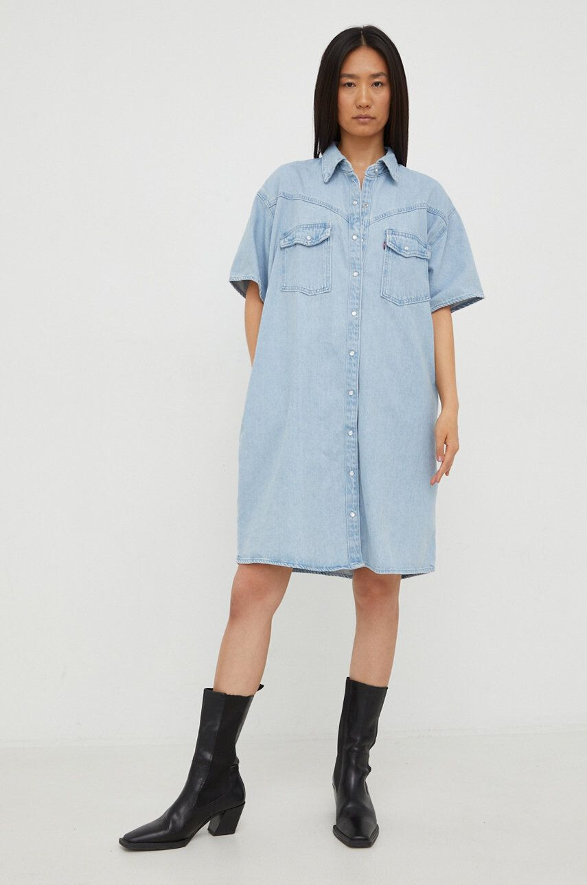 Levi's Rifľové šaty mini oversize - Pepit.sk