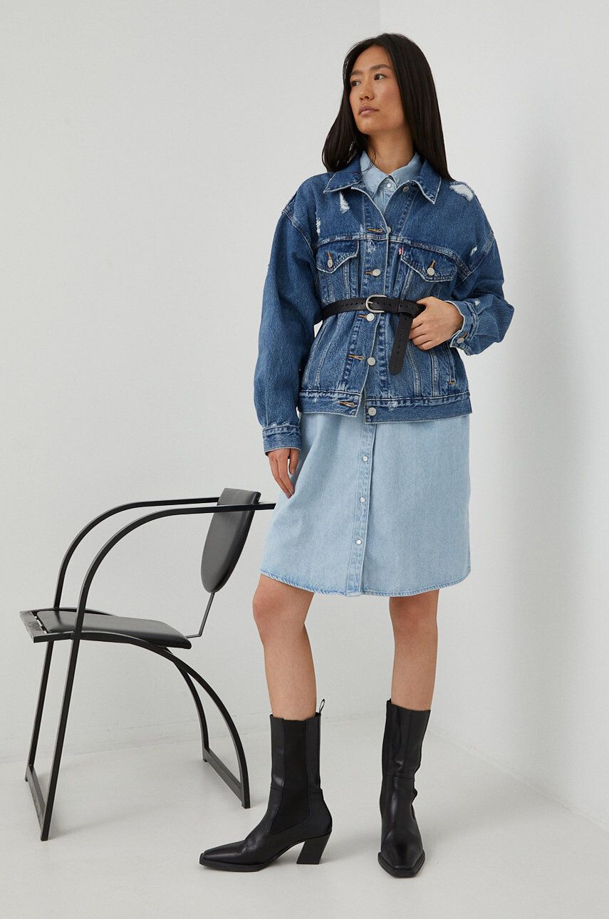 Levi's Rifľové šaty mini oversize - Pepit.sk