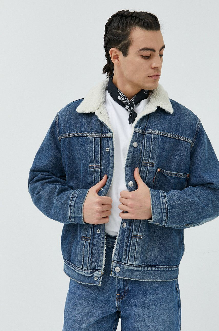 Levi's Rifľová bunda pánska prechodná oversize - Pepit.sk