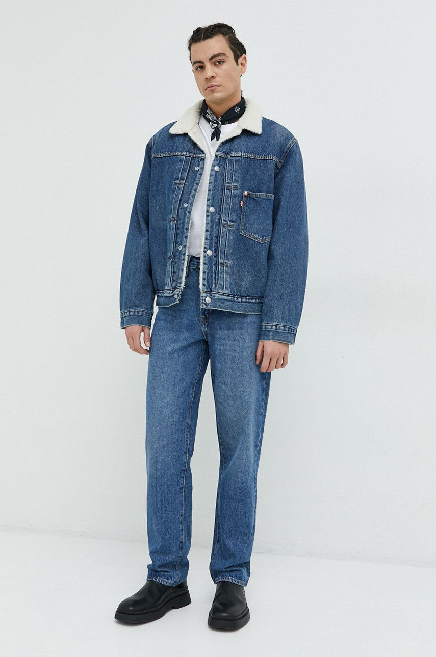 Levi's Rifľová bunda pánska prechodná oversize - Pepit.sk