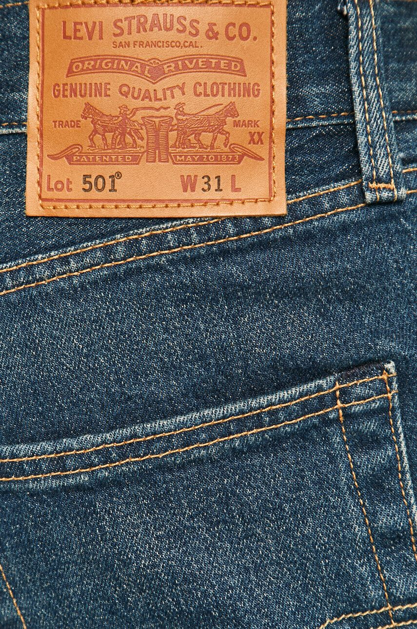 Levi's Rifľové krátke nohavice 36512.0139-MedIndigoF pánske tmavomodrá farba - Pepit.sk