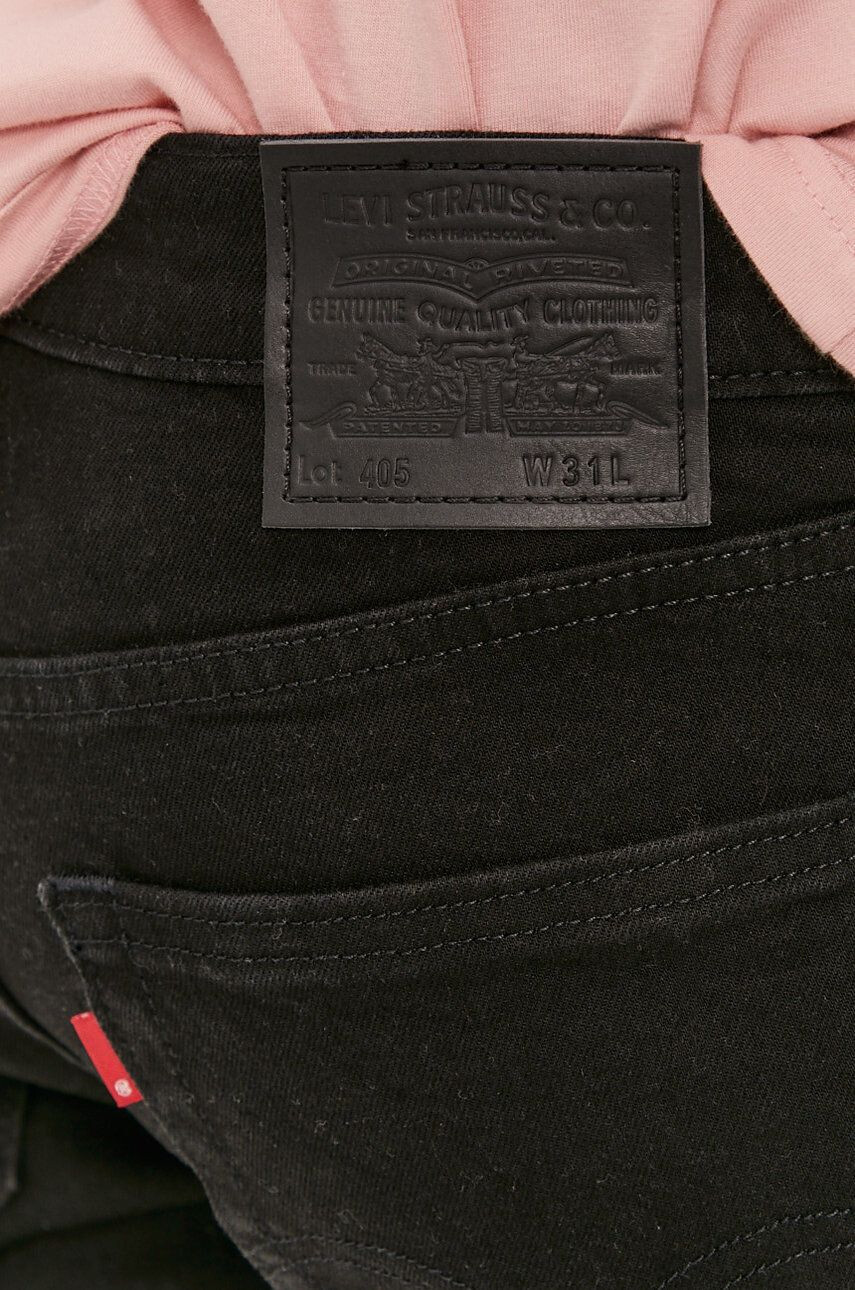 Levi's Rifľové krátke nohavice 39864.0037-Blacks pánske čierna farba - Pepit.sk