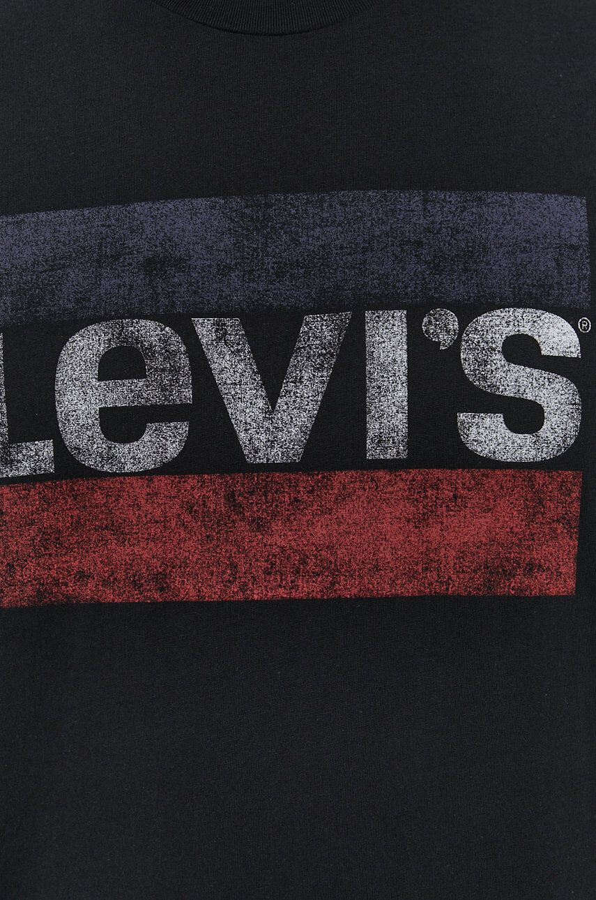 Levi's Tričko 39636.0050-Blacks pánske čierna farba s potlačou - Pepit.sk