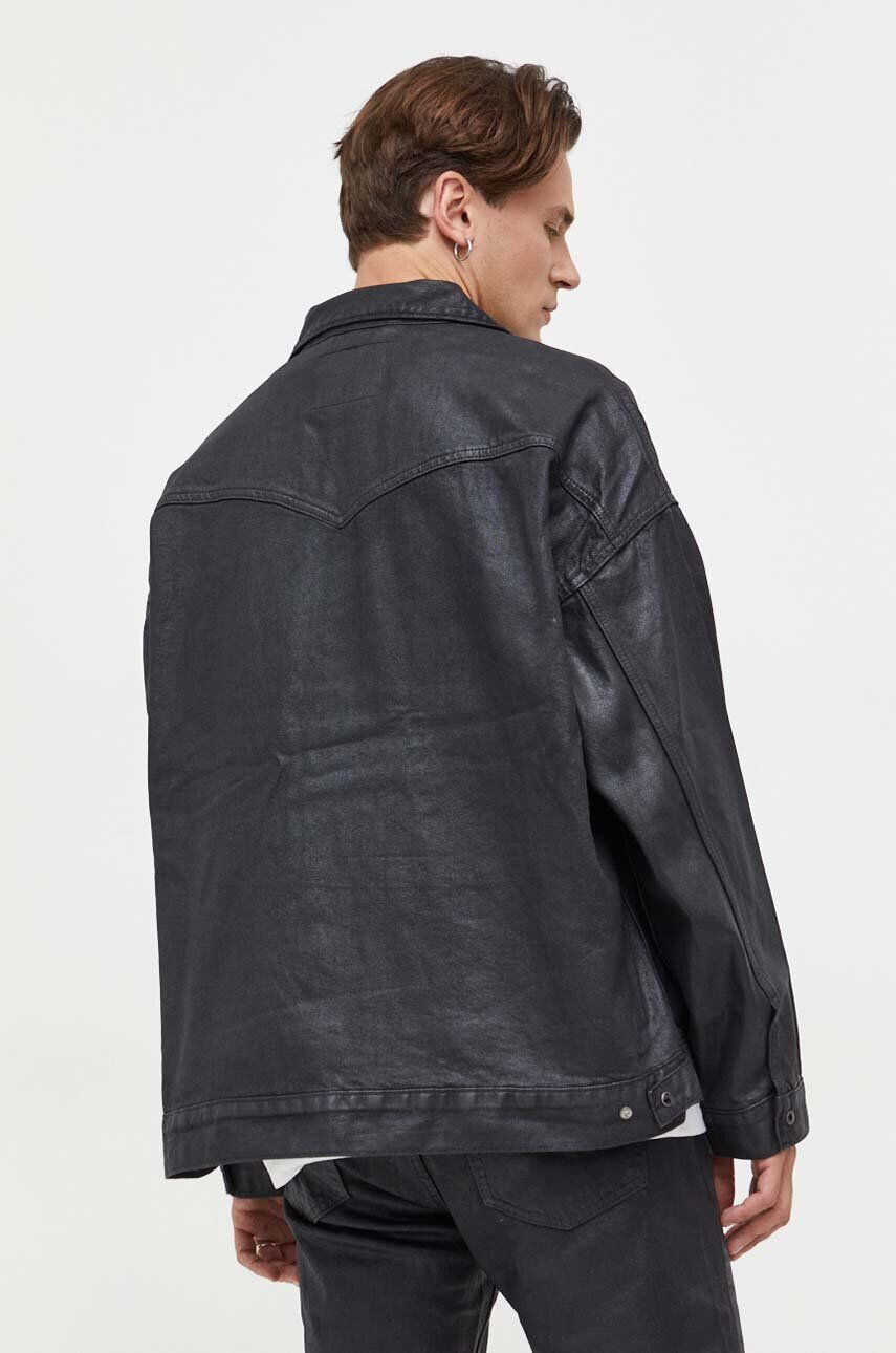 Levi's Bavlnená bunda čierna farba prechodná oversize - Pepit.sk