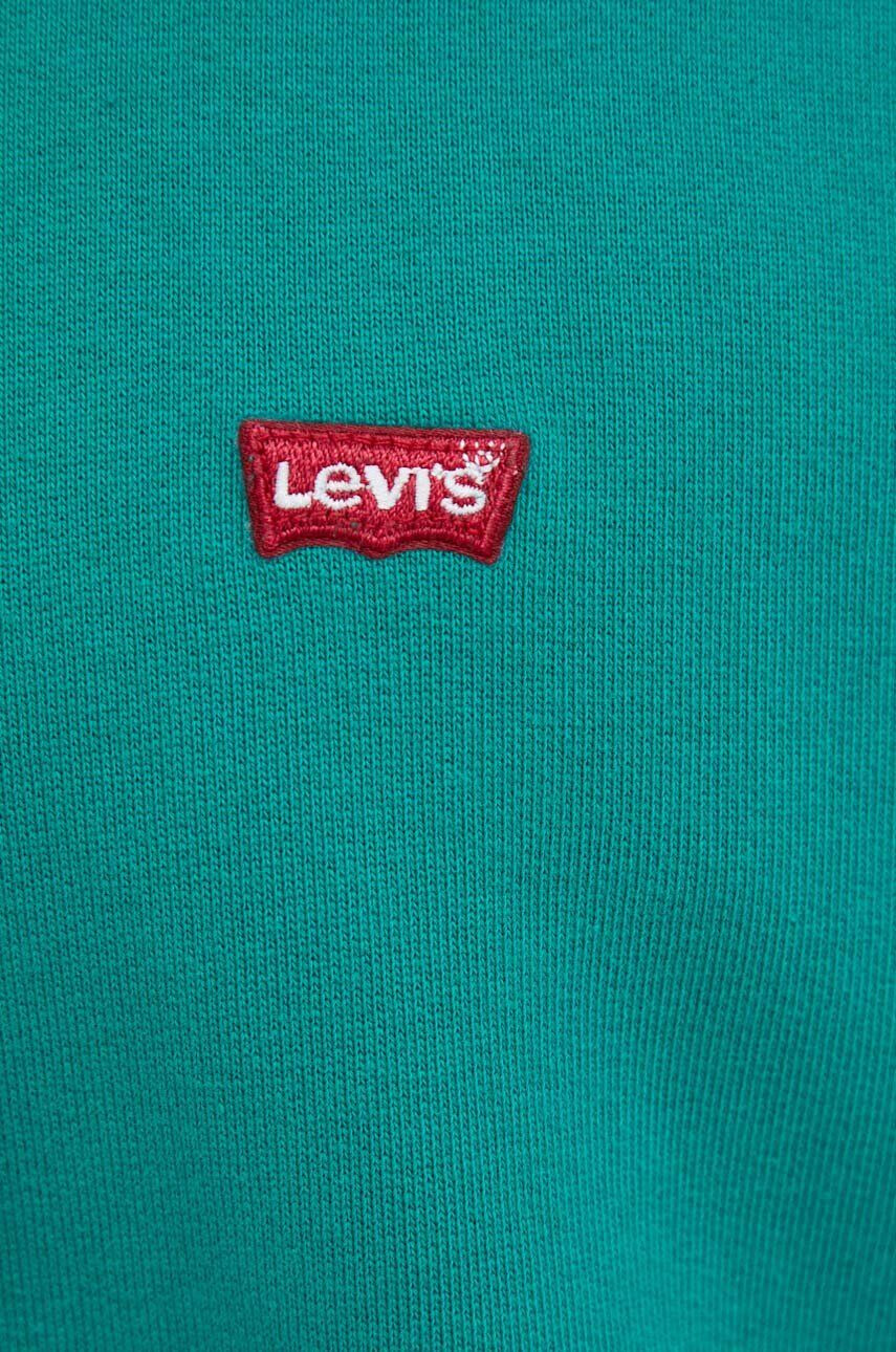 Levi's Bavlnená mikina pánska šedá farba s potlačou - Pepit.sk