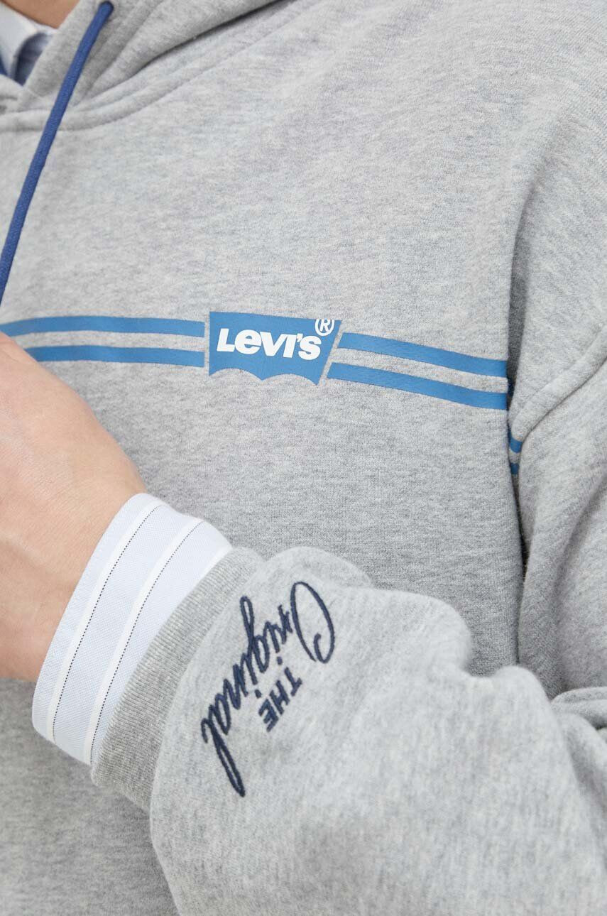 Levi's Bavlnená mikina dámska oranžová farba s nášivkou - Pepit.sk