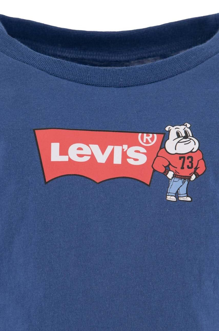 Levi's Bavlnené tričko s dlhým rukávom pre bábätká - Pepit.sk