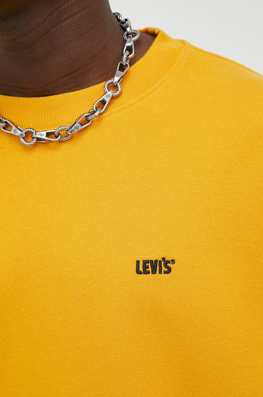 Levi's Bavlnená mikina x Gold Tab pánska oranžová farba jednofarebná - Pepit.sk