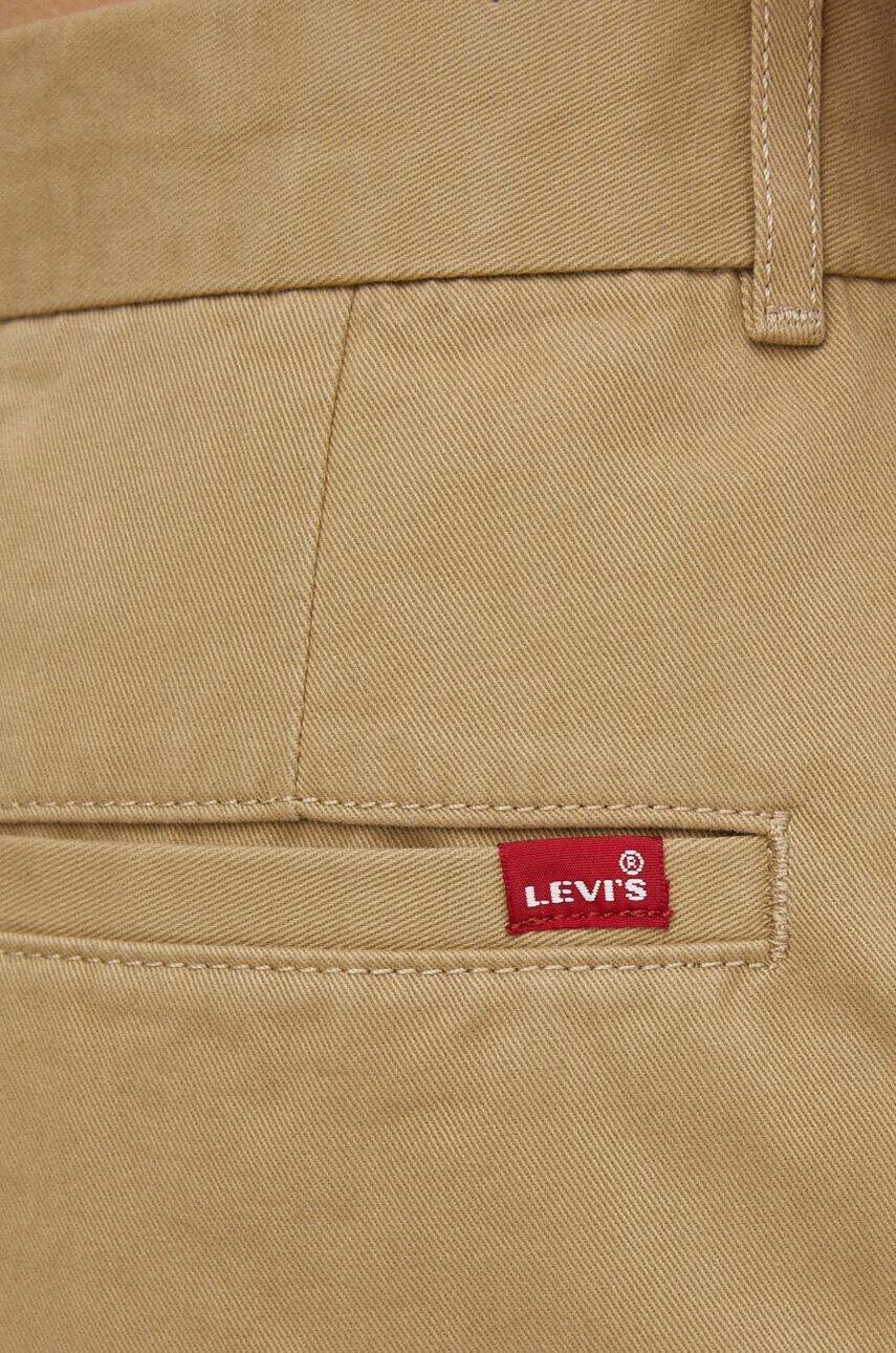 Levi's Bavlnené nohavice béžová farba široké vysoký pás - Pepit.sk