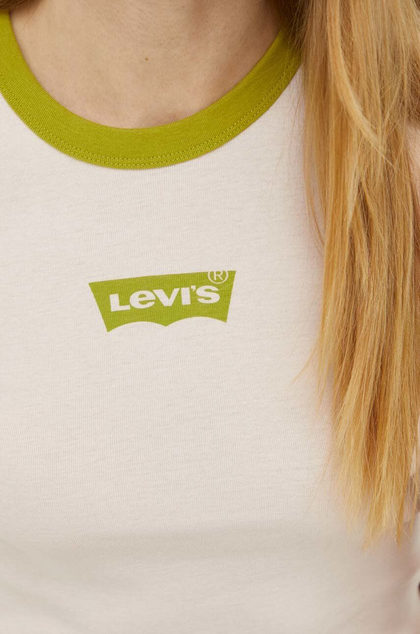 Levi's Bavlnené tričko ružová farba - Pepit.sk