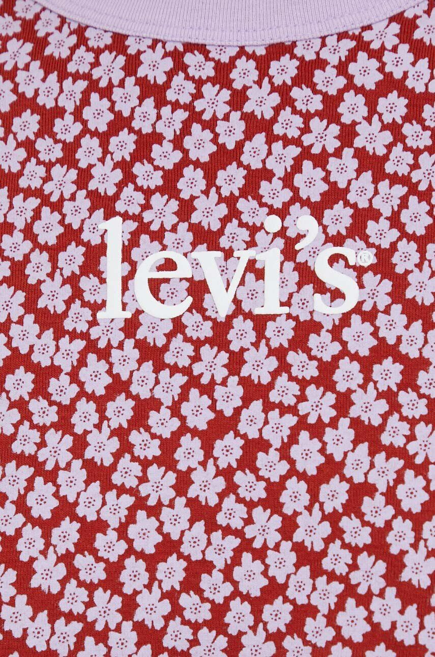 Levi's Bavlnené tričko fialová farba - Pepit.sk