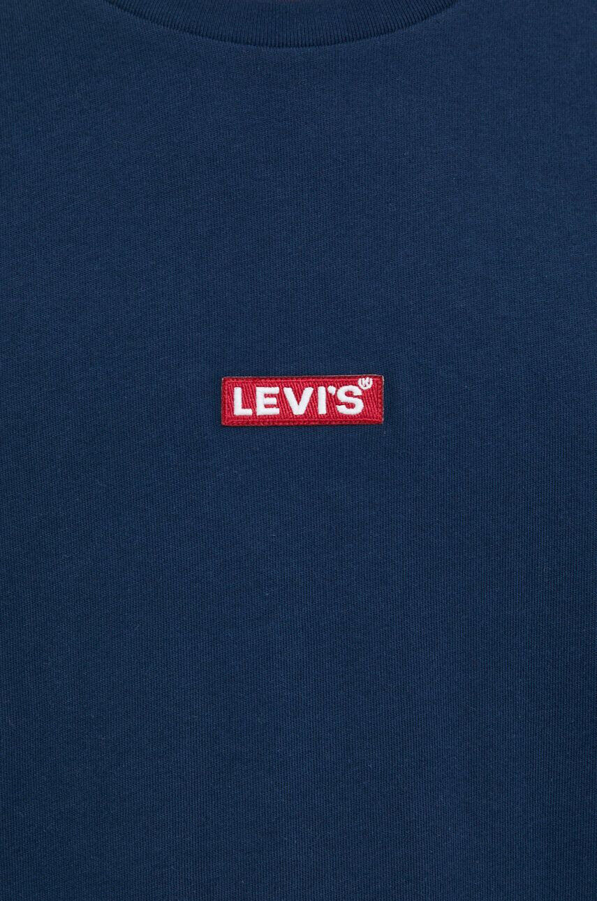 Levi's Bavlnené tričko tmavomodrá farba s nášivkou - Pepit.sk