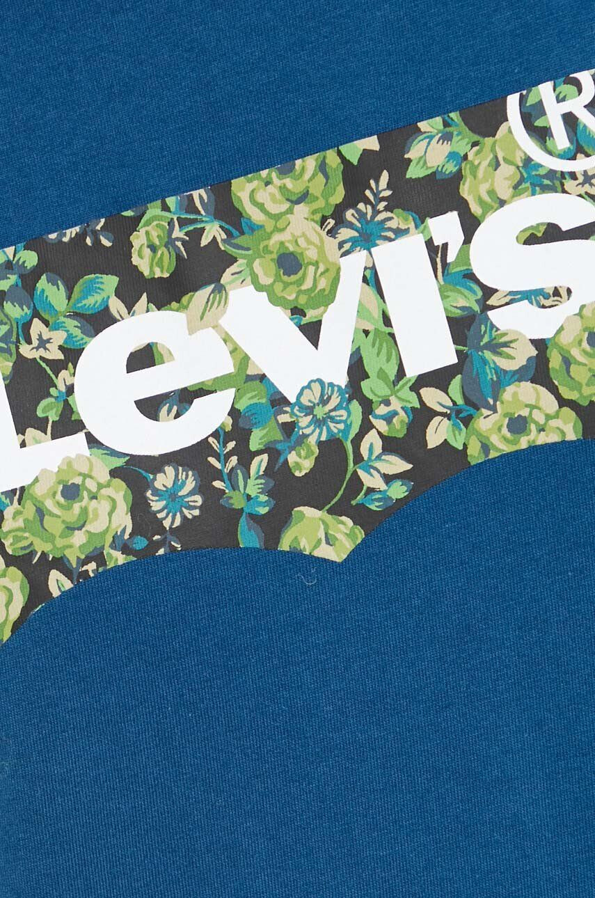 Levi's Bavlnené tričko tyrkysová farba - Pepit.sk