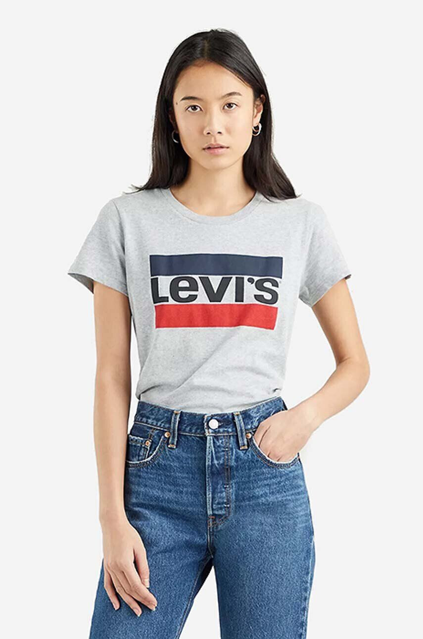 Levi's Bavlnené tričko The Perfect Tee 17369.1687-grey šedá farba - Pepit.sk