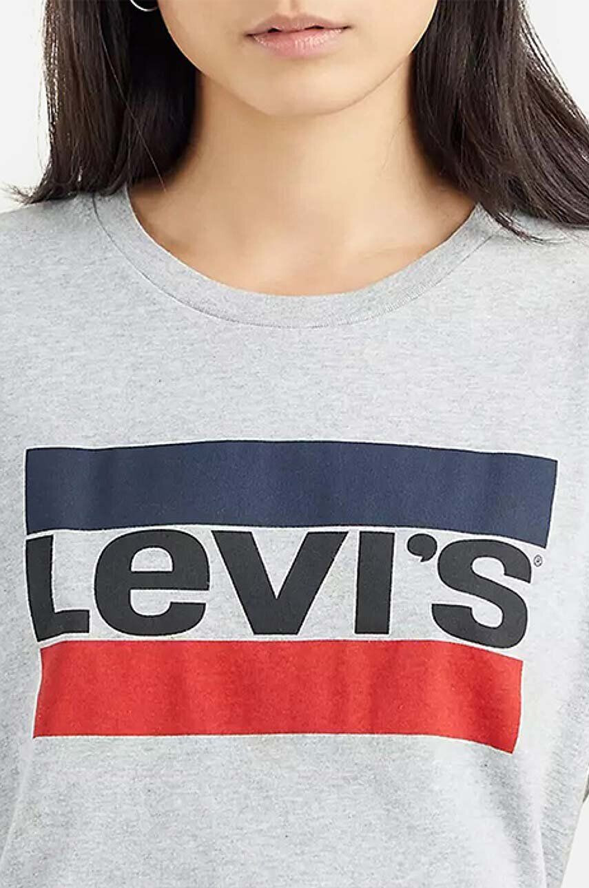 Levi's Bavlnené tričko The Perfect Tee 17369.1687-grey šedá farba - Pepit.sk