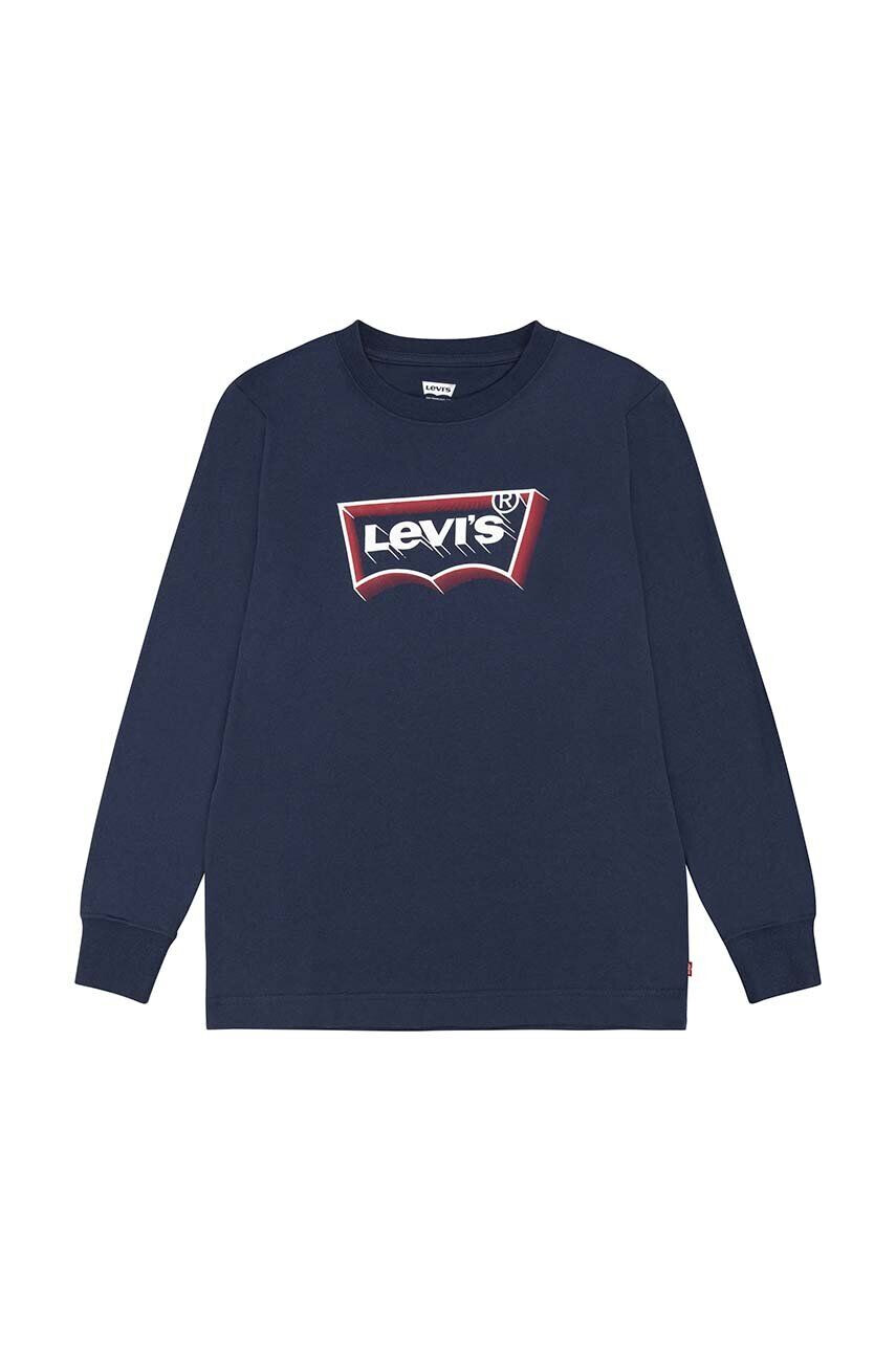 Levi's Detská bavlnená košeľa s dlhým rukávom - Pepit.sk