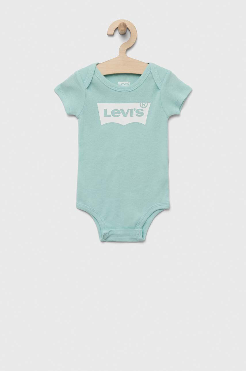 Levi's Detská bavlnená súprava tyrkysová farba - Pepit.sk