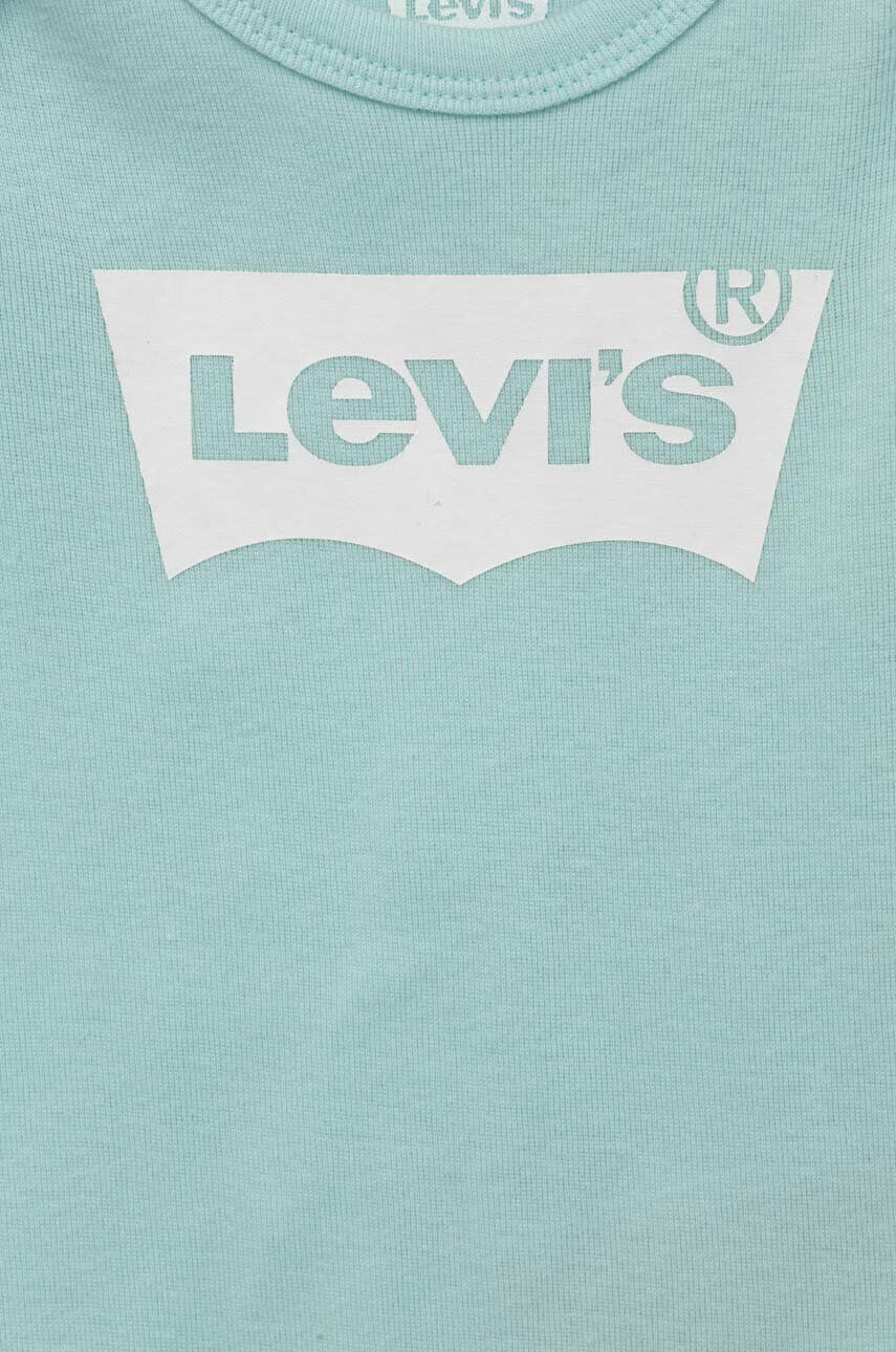 Levi's Detská bavlnená súprava tyrkysová farba - Pepit.sk