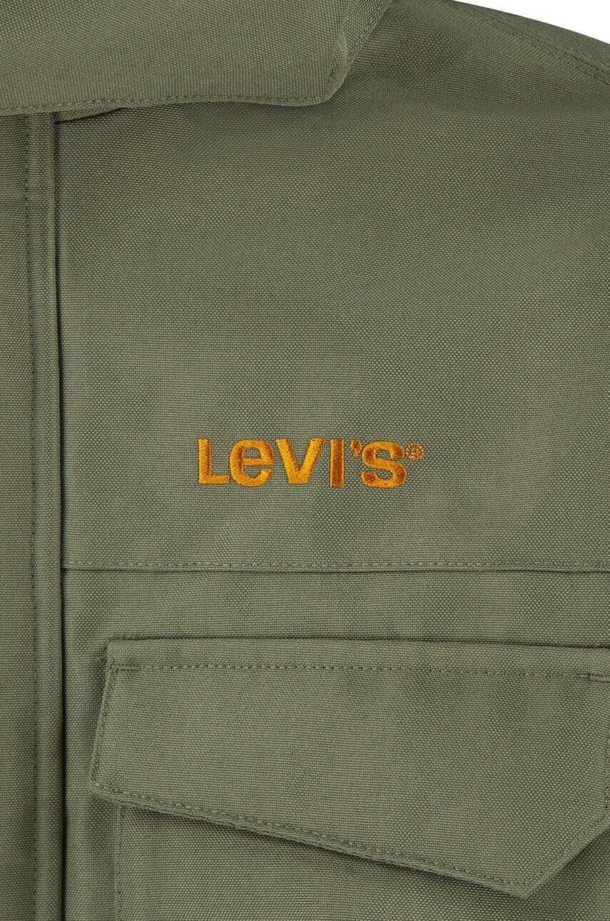 Levi's Detská bunda zelená farba - Pepit.sk