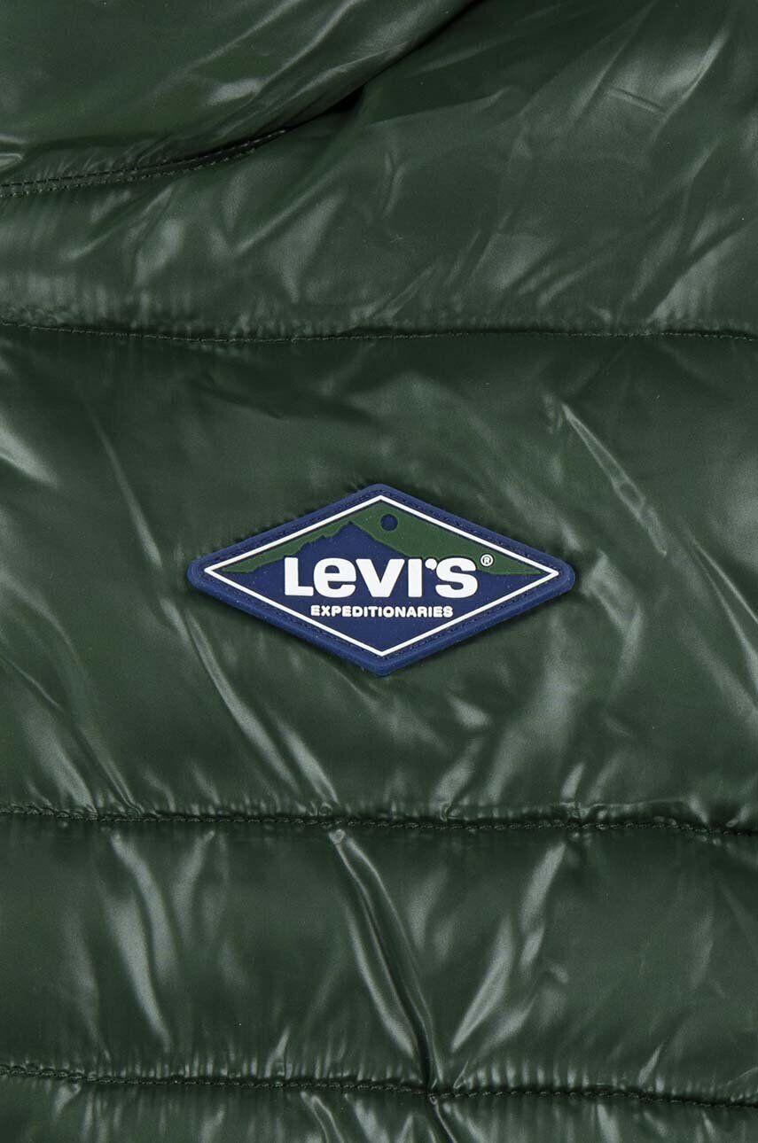 Levi's Detská bunda zelená farba - Pepit.sk