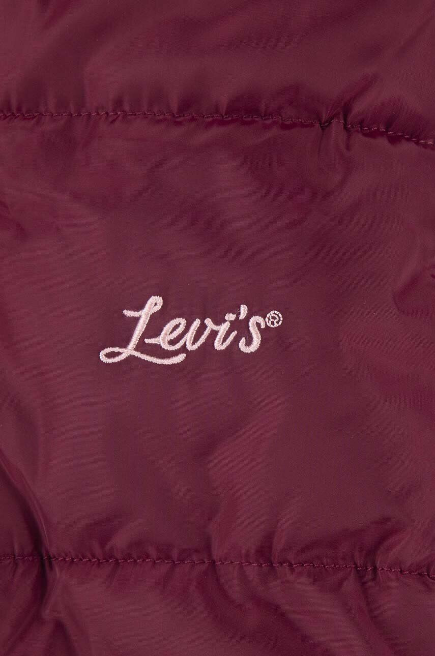 Levi's Detská bunda červená farba - Pepit.sk