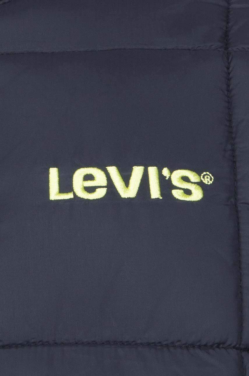 Levi's Detská obojstranná bunda čierna farba - Pepit.sk