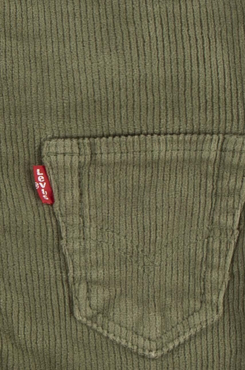 Levi's Detské nohavice na traky zelená farba jednofarebné - Pepit.sk