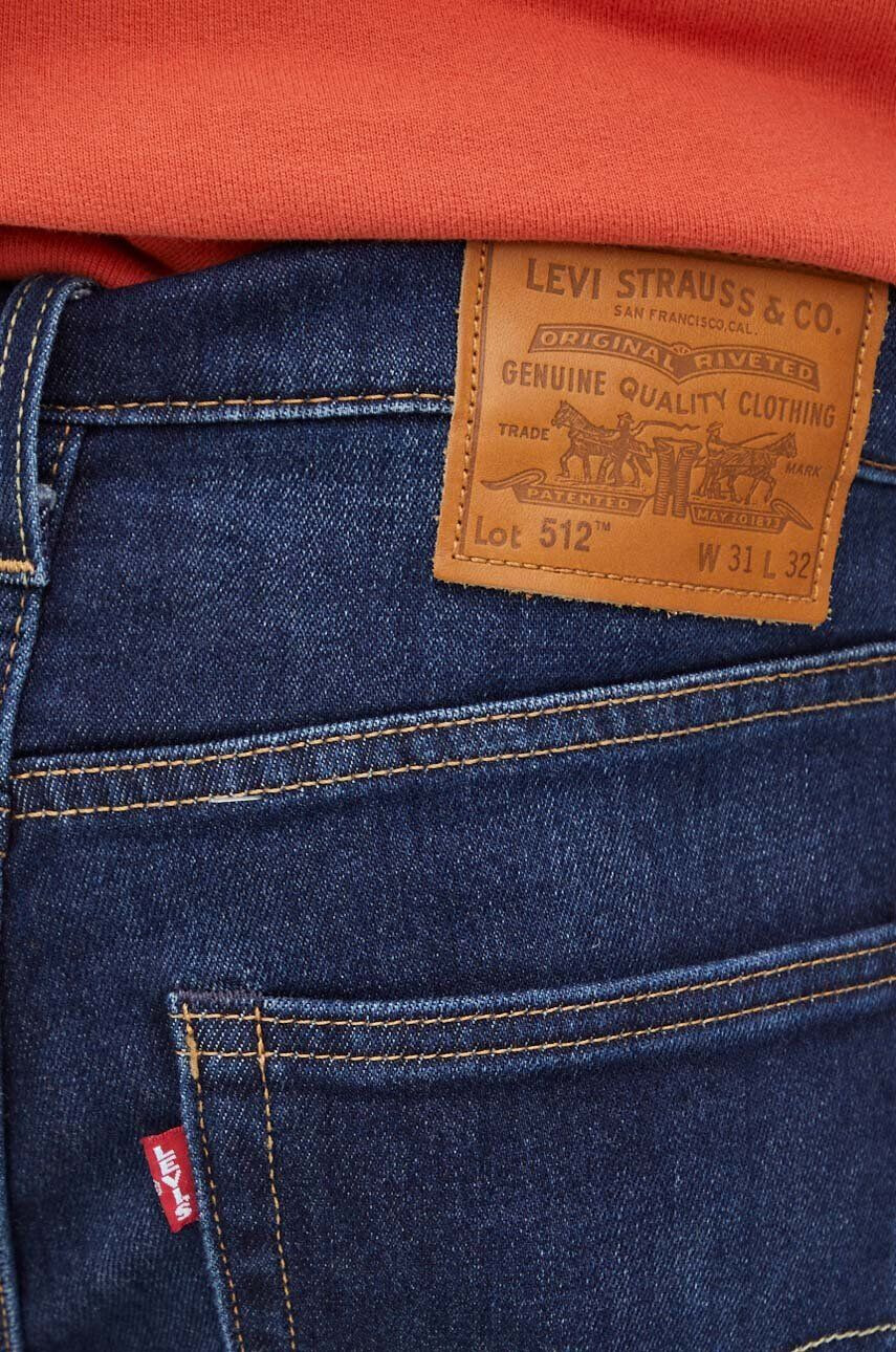 Levi's Džínsy s prímesou vlny 512 SLIM TAPER tmavomodrá farba - Pepit.sk