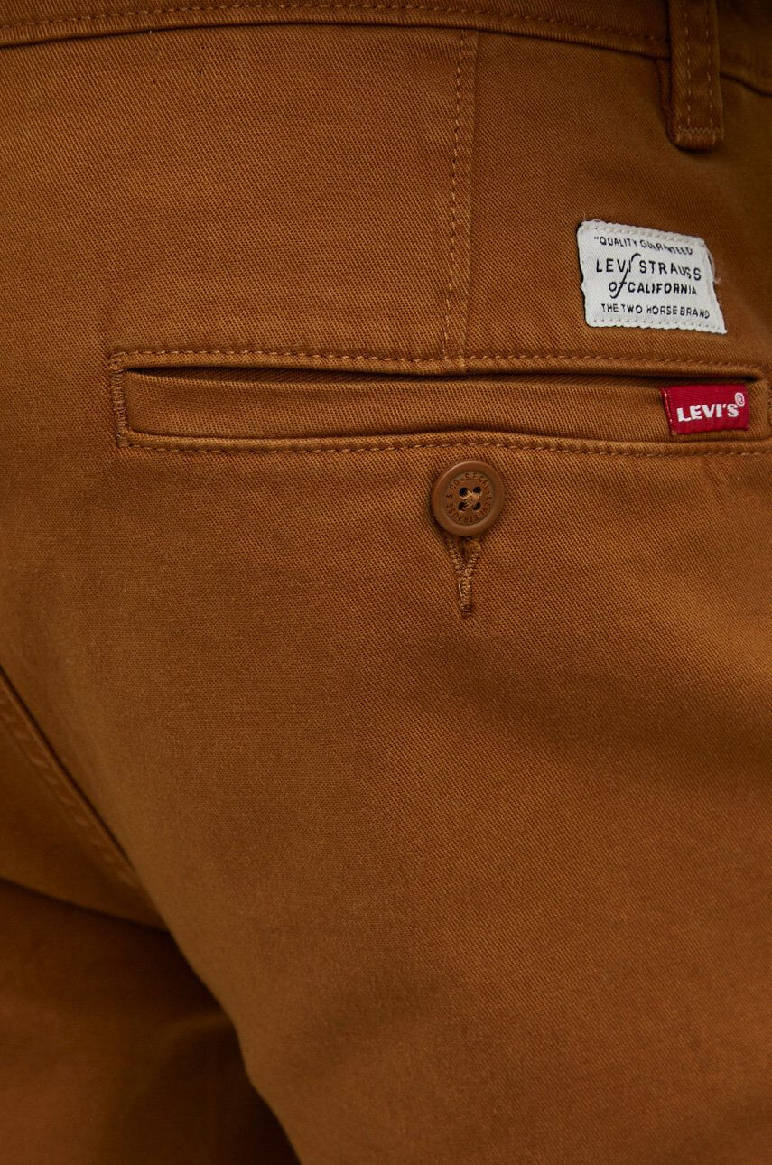 Levi's Nohavice pánske hnedá farba priliehavé - Pepit.sk