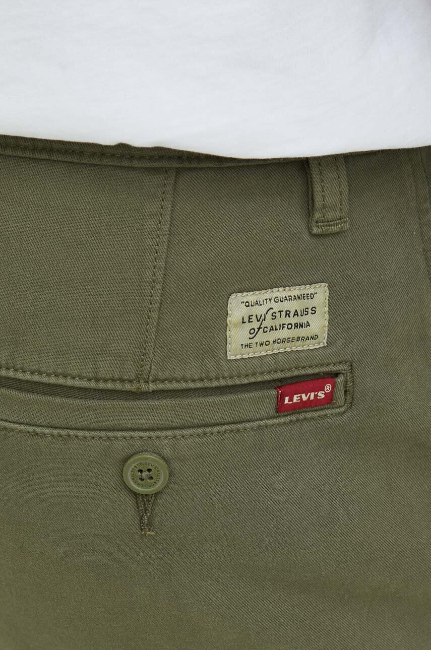 Levi's Nohavice pánske zelená farba strih chinos - Pepit.sk