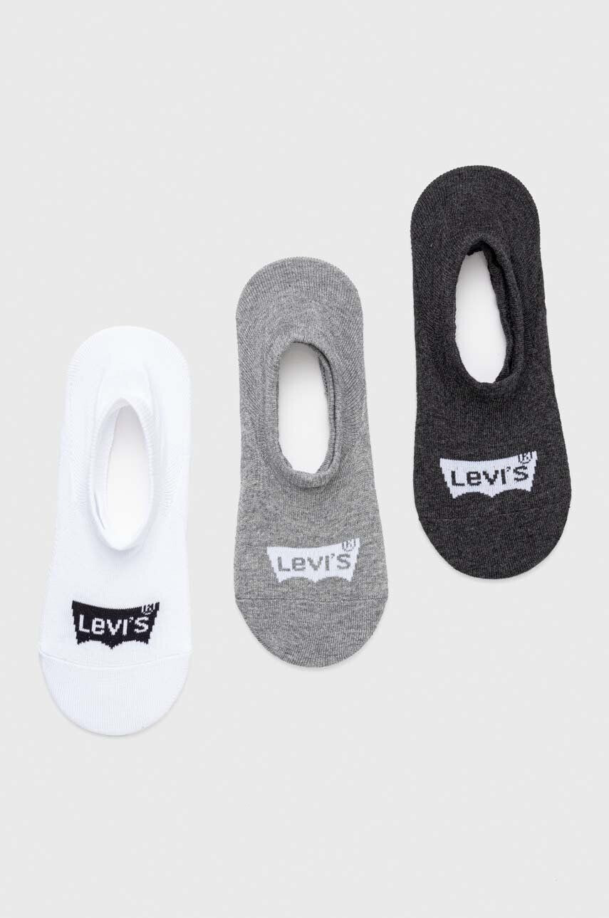 Levi's Ponožky 2-pak šedá farba - Pepit.sk