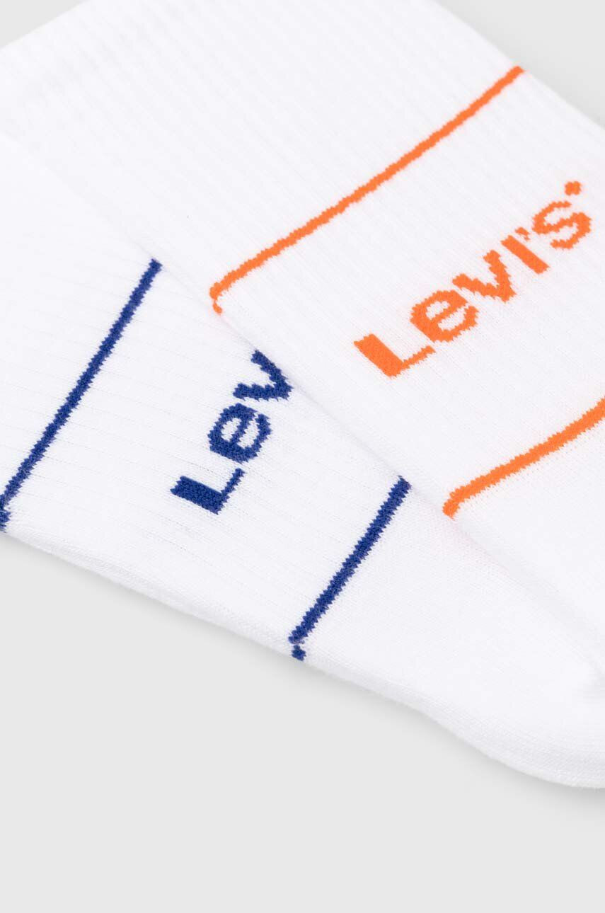 Levi's Ponožky 2-pak biela farba - Pepit.sk