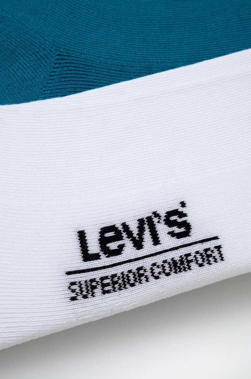 Levi's Ponožky 2-pak tyrkysová farba - Pepit.sk