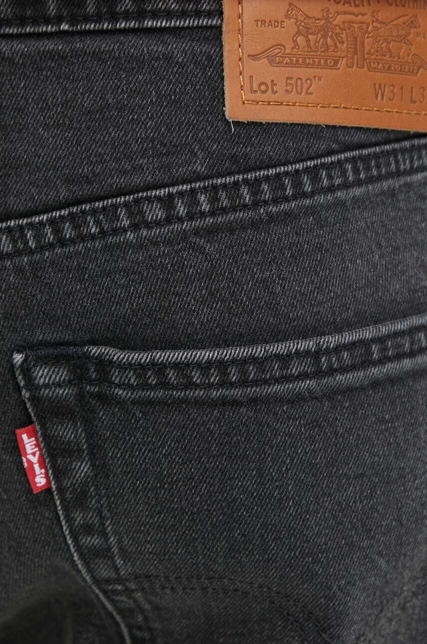 Levi's Rifle 502 TAPER pánske čierna farba - Pepit.sk