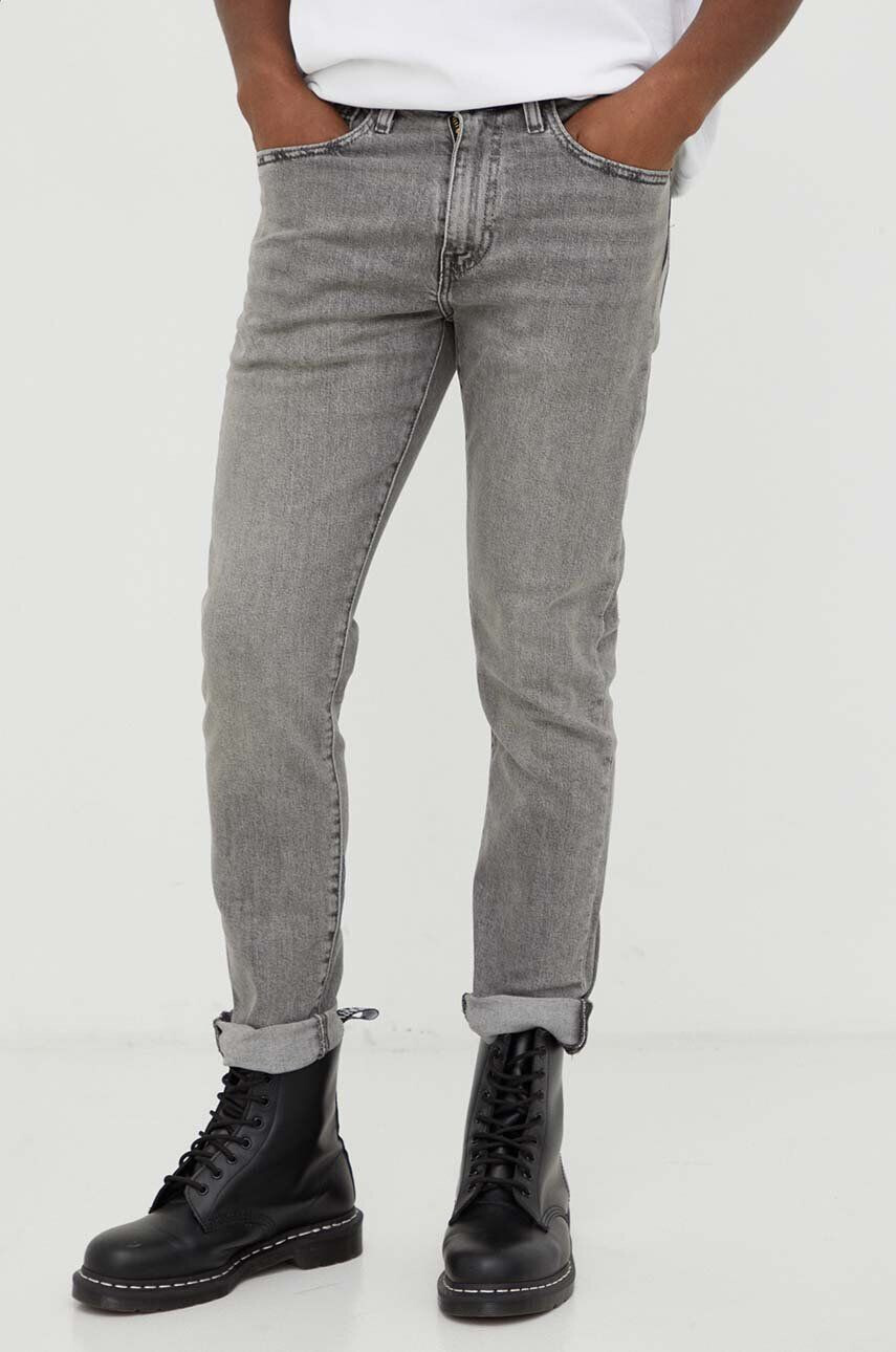 Levi's Rifle 512 SLIM TAPER pánske šedá farba - Pepit.sk