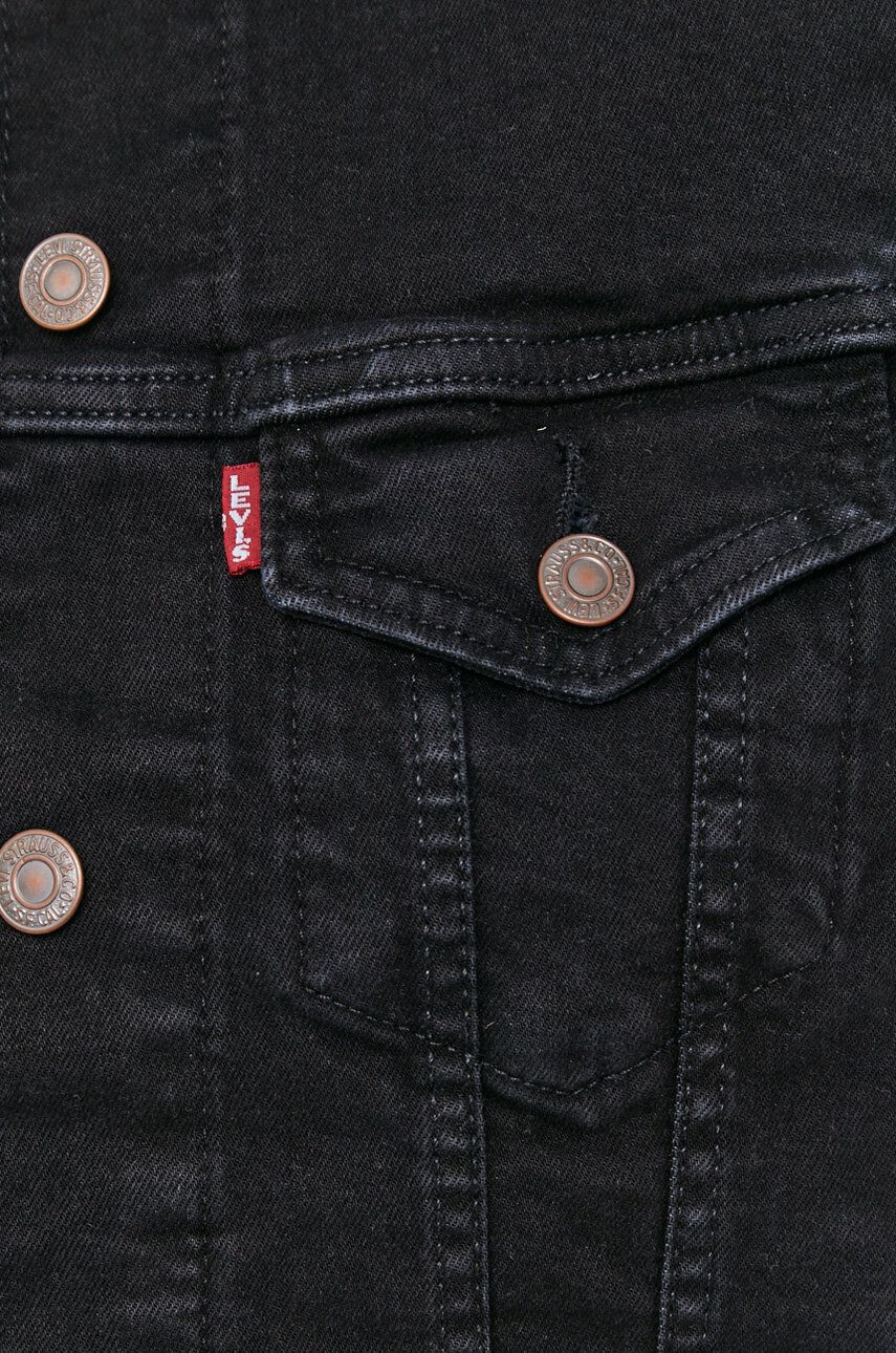 Levi's Rifľová bunda dámska čierna farba prechodná - Pepit.sk