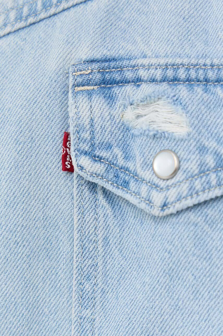 Levi's Rifľová košeľa dámska voľný strih s klasickým golierom - Pepit.sk