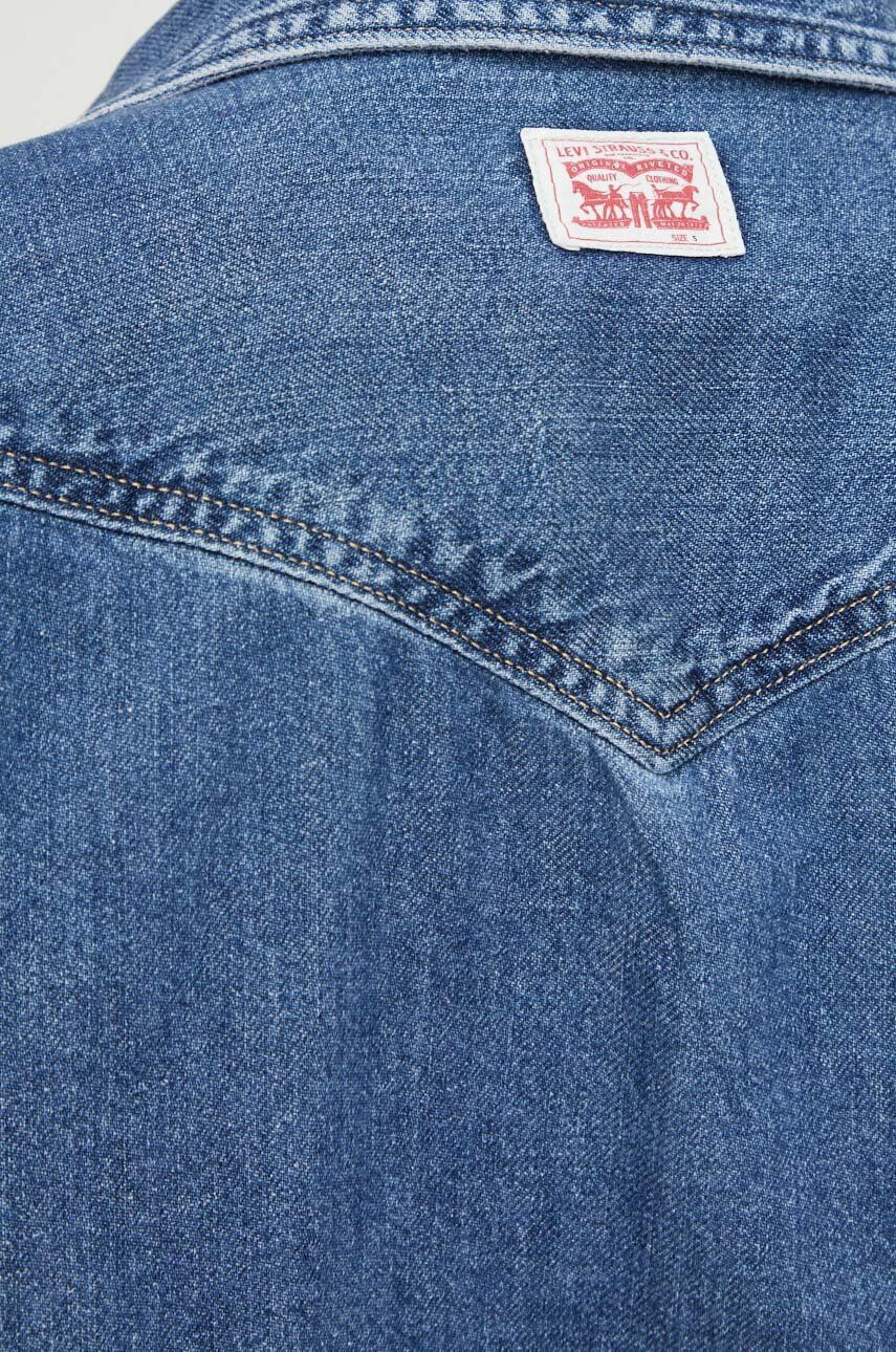 Levi's Rifľová košeľa dámska voľný strih s klasickým golierom - Pepit.sk