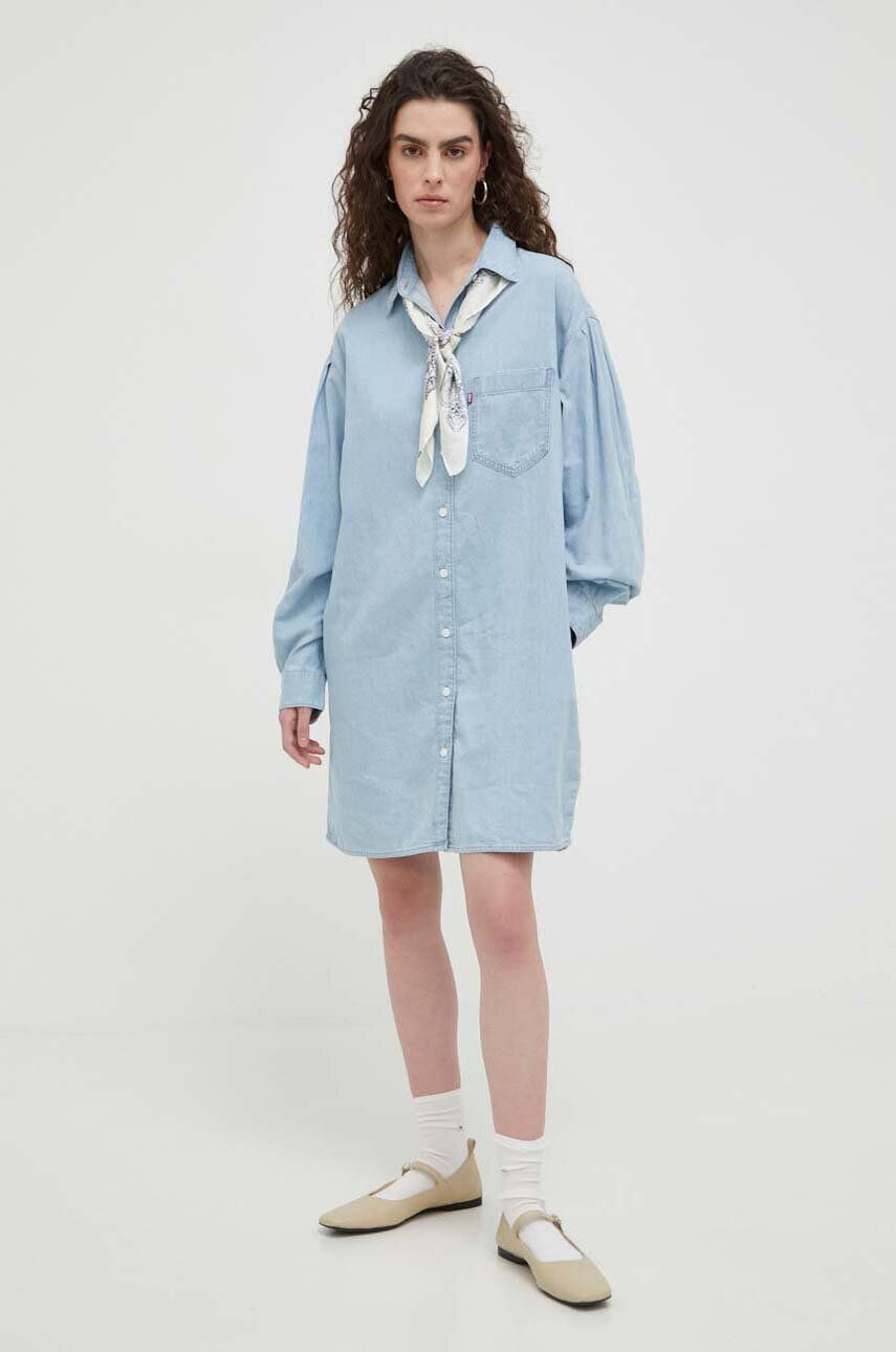 Levi's Rifľové šaty mini oversize - Pepit.sk