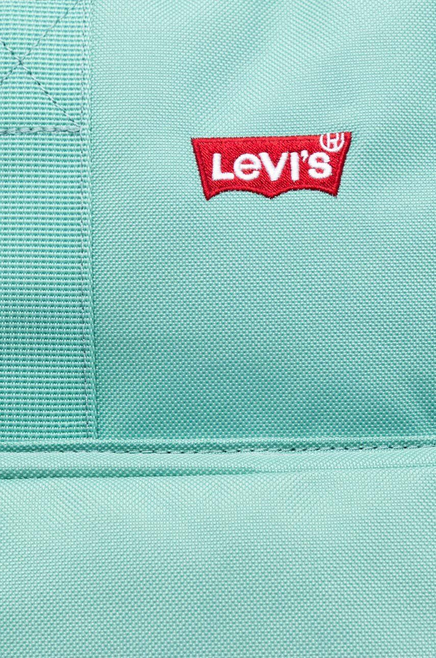 Levi's Ruksak zelená farba veľký jednofarebný - Pepit.sk