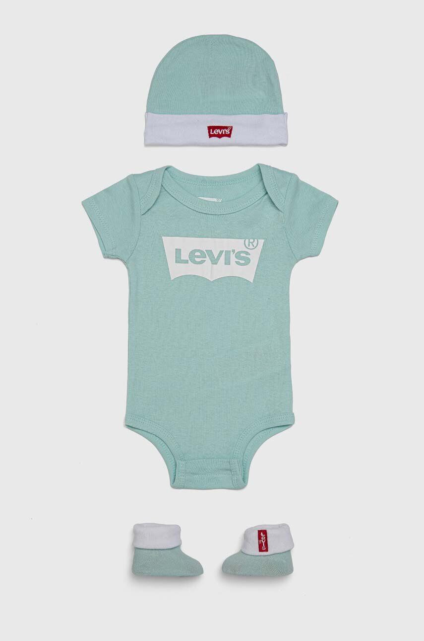 Levi's Sada pre bábätká tyrkysová farba - Pepit.sk