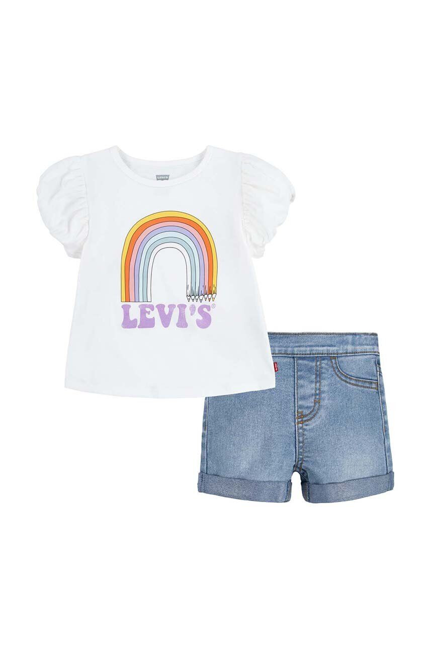 Levi's Sada pre bábätká biela farba - Pepit.sk