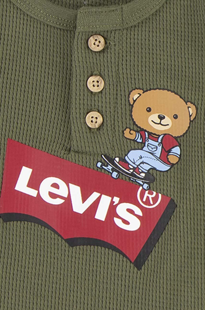 Levi's Sada pre bábätká zelená farba - Pepit.sk