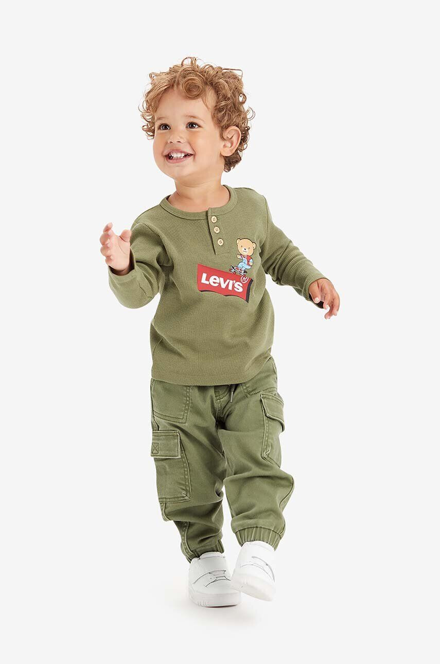 Levi's Sada pre bábätká zelená farba - Pepit.sk