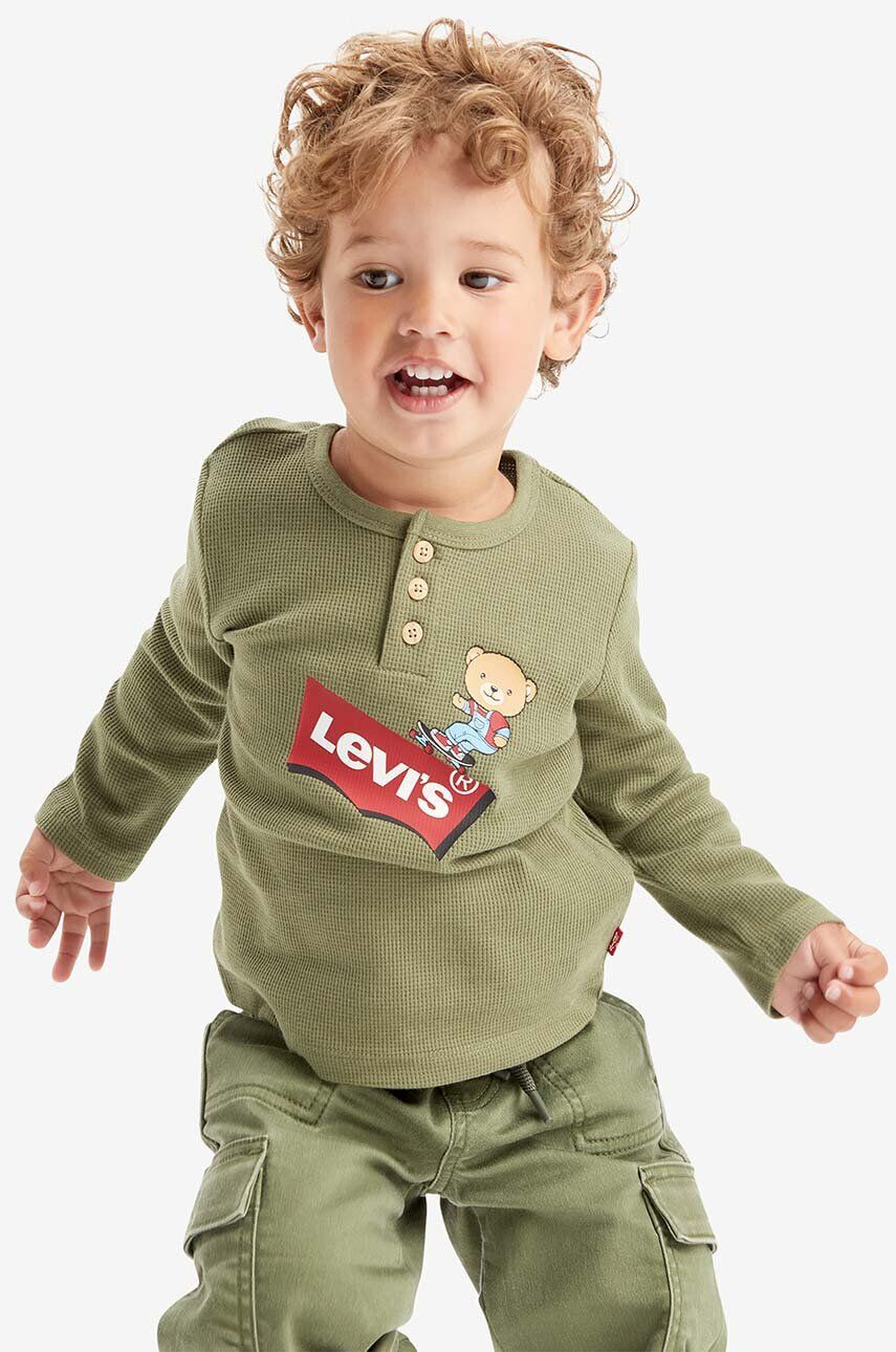 Levi's Sada pre bábätká zelená farba - Pepit.sk