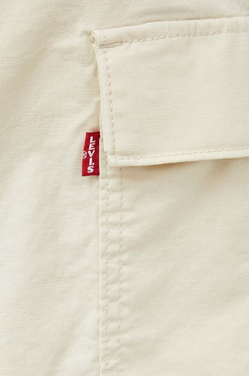 Levi's Šortky s prímesou ľanu béžová farba - Pepit.sk