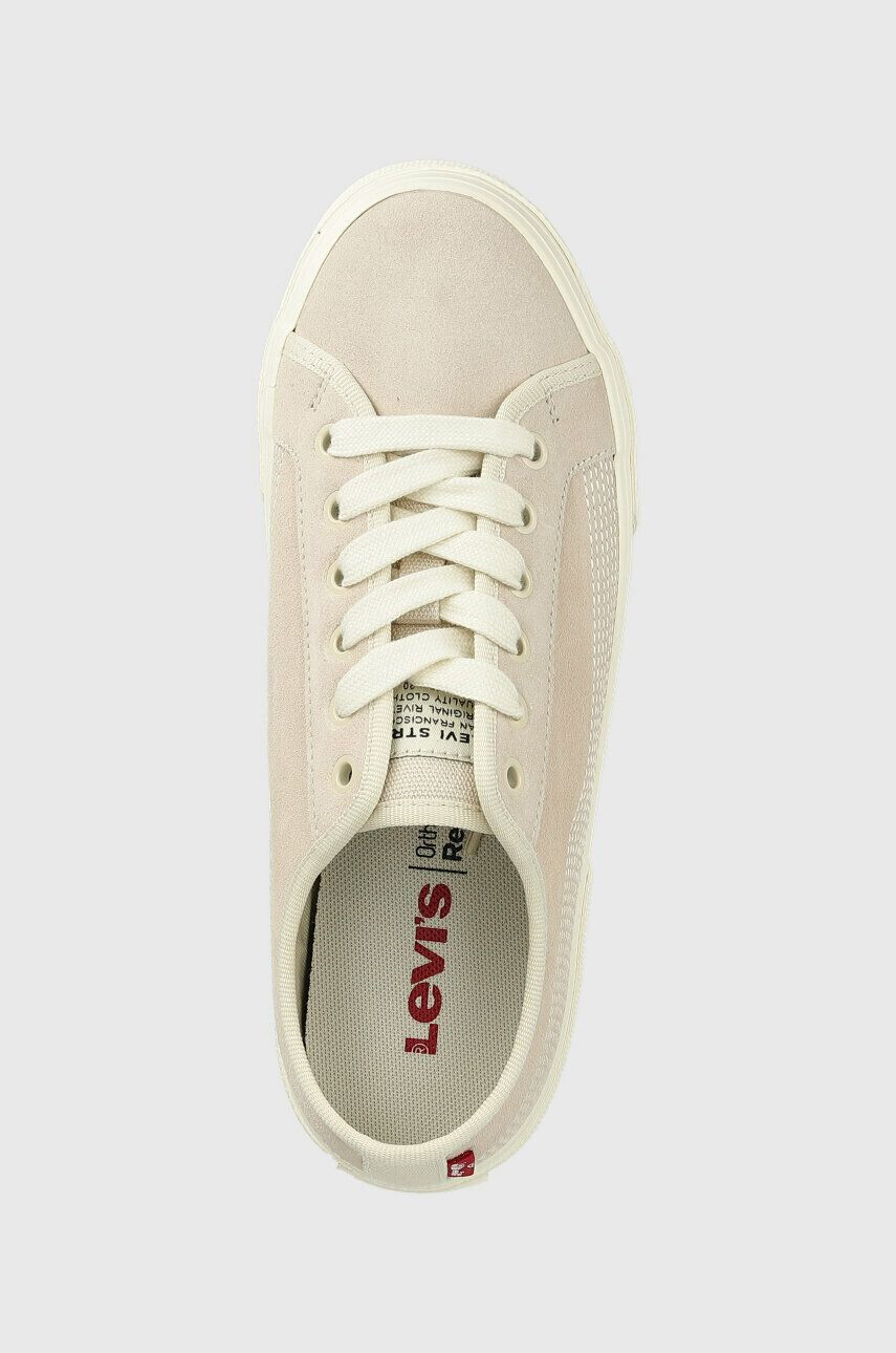 Levi's Tenisky Decon Plus Lace S dámske béžová farba D6540.0003 - Pepit.sk