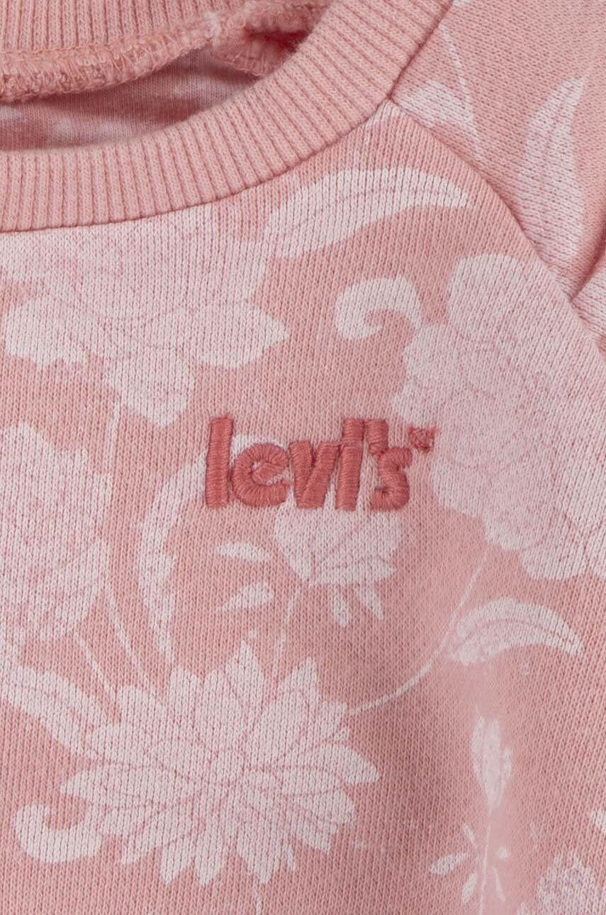 Levi's Tepláková súprava pre bábätká ružová farba - Pepit.sk