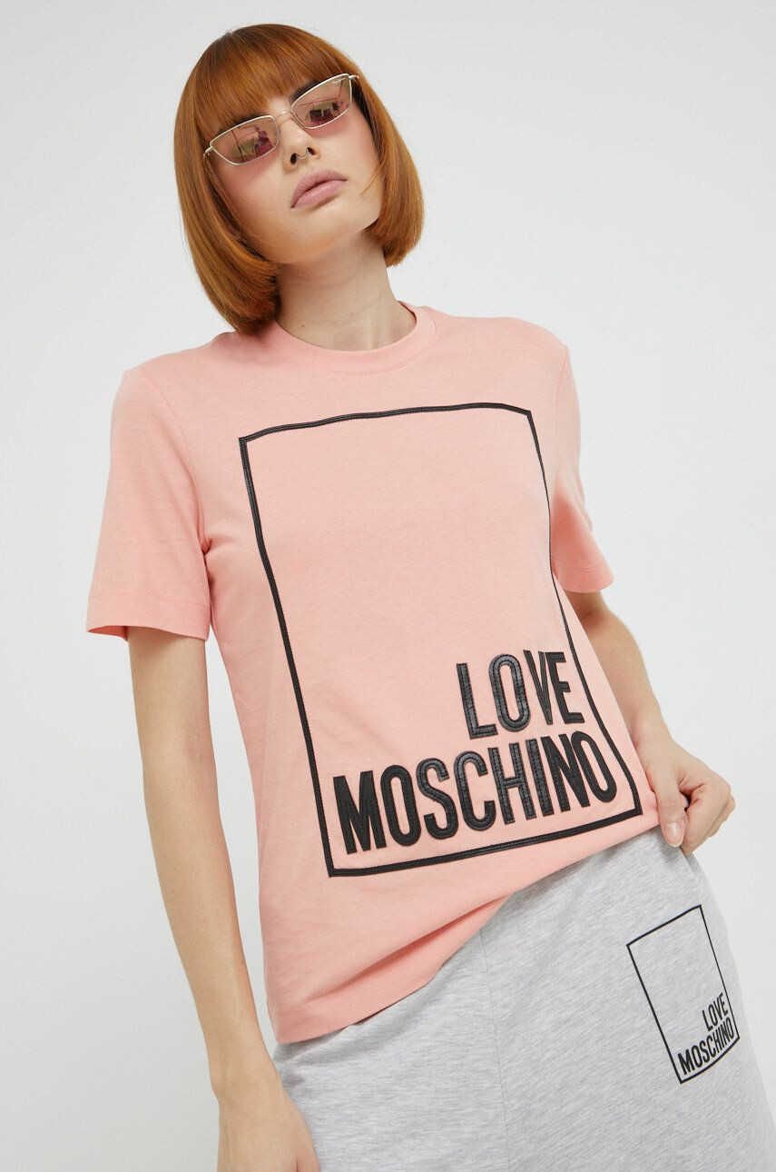 Love Moschino Bavlnené tričko - Pepit.sk